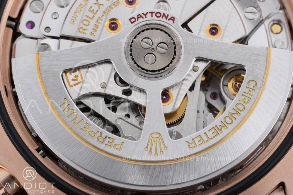 Daytona 126515 Gain Weight VSF 1:1 Best Edition Black Dial RG Sub-dial Stick Marker On Oyster-flex Strap DD4131