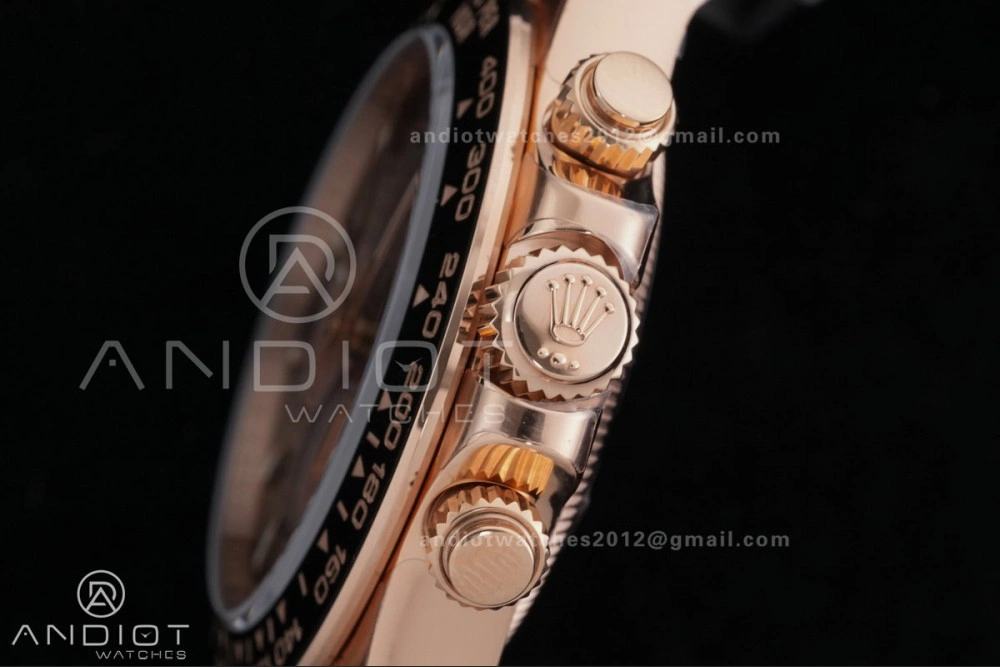 Daytona 126515 Gain Weight VSF 1:1 Best Edition Black Dial RG Sub-dial Stick Marker On Oyster-flex Strap DD4131