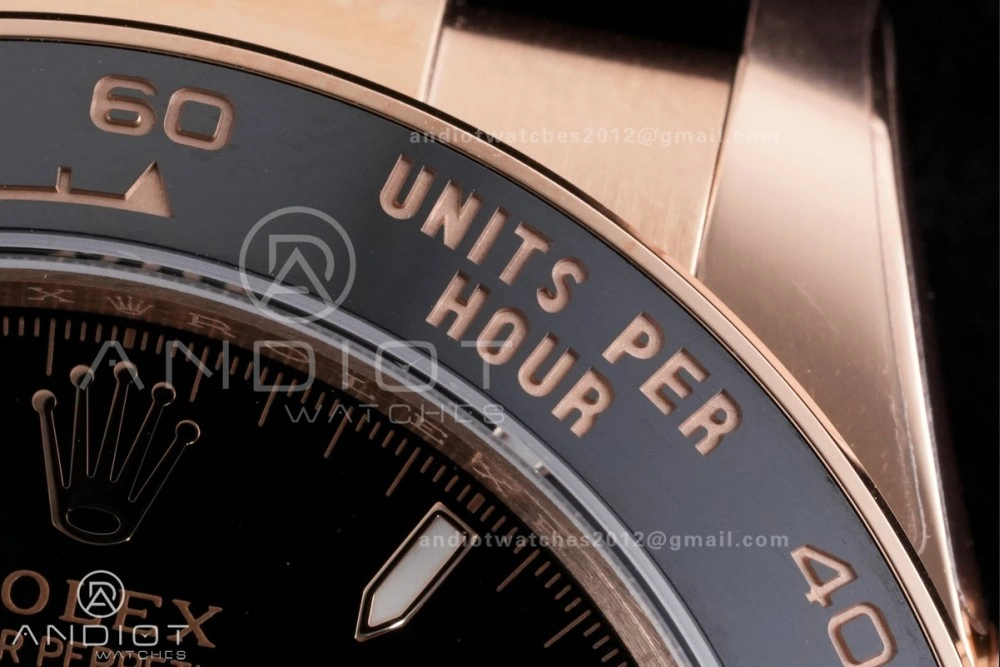 Daytona 126515 Gain Weight VSF 1:1 Best Edition Black Dial RG Sub-dial Stick Marker On Oyster-flex Strap DD4131