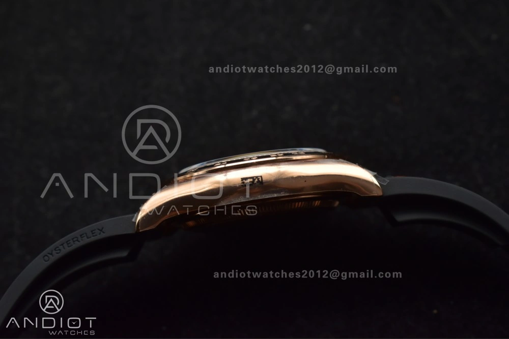 Daytona 126515 QF 1:1 Best Edition Black RG Dial on Oysterflex Strap SH4131 V6 (Weighted)