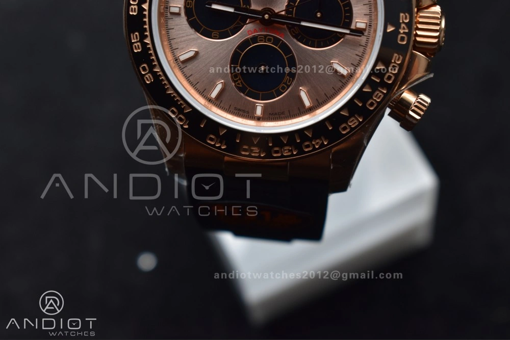 Daytona 126515 QF 1:1 Best Edition RG Black Dial on Oysterflex Strap SH4131 V6 (Weighted)