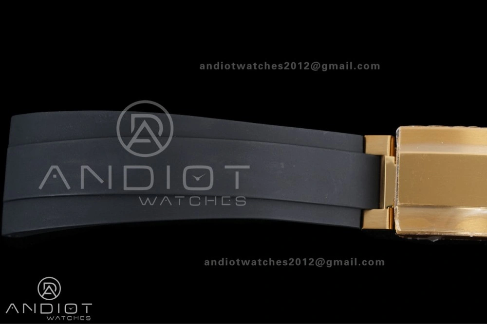 Daytona 126518 Gain Weight VSF 1:1 Best Edition Black Dial Gold Rim Black Sub-dial Stick Marker on Oyster-flex Strap DD4131