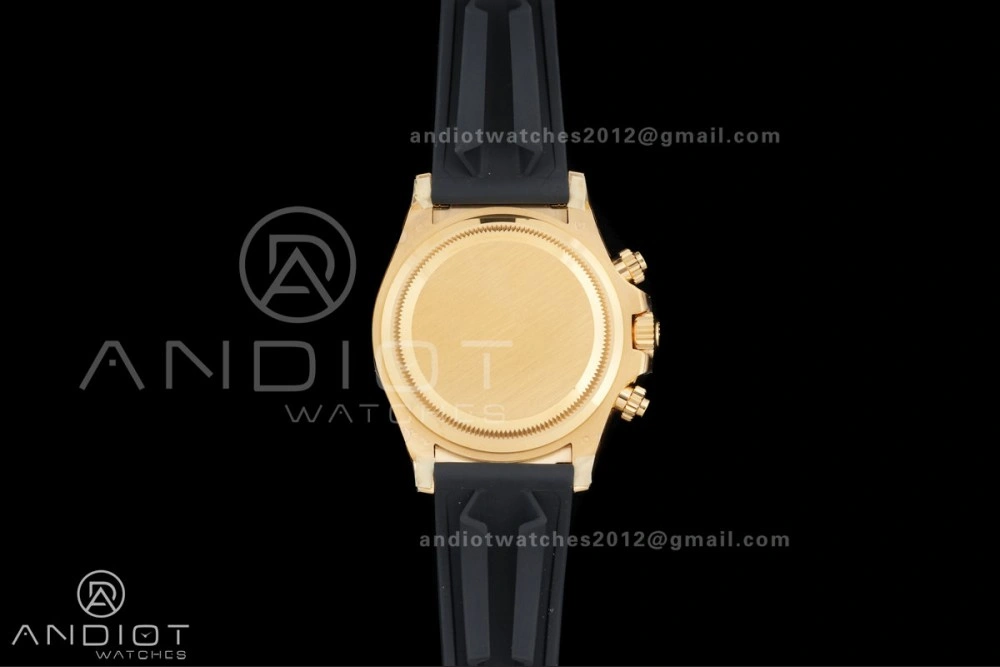 Daytona 126518 Gain Weight VSF 1:1 Best Edition Black Dial Gold Rim Black Sub-dial Stick Marker on Oyster-flex Strap DD4131