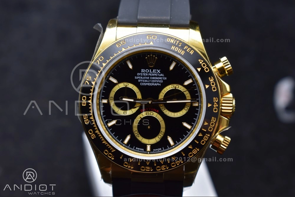 Daytona 126518 QF 1:1 Best Edition Black Dial on Oysterflex Strap SH4131 V6 (Weighted)