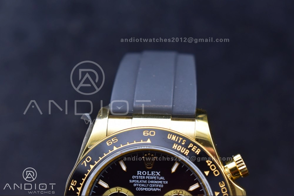 Daytona 126518 QF 1:1 Best Edition Black Dial on Oysterflex Strap SH4131 V6 (Weighted)