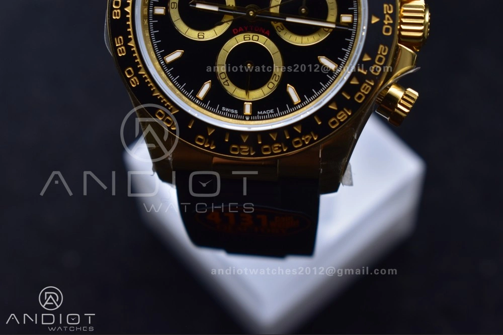 Daytona 126518 QF 1:1 Best Edition Black Dial on Oysterflex Strap SH4131 V6 (Weighted)