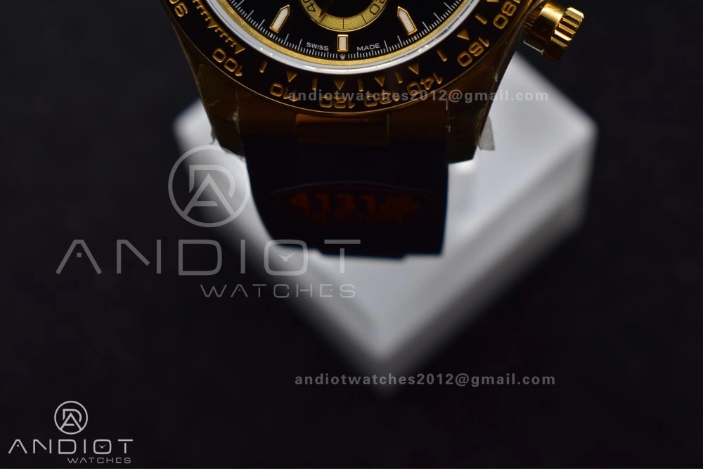 Daytona 126518 QF 1:1 Best Edition Black Dial on Oysterflex Strap SH4131 V6 (Weighted)