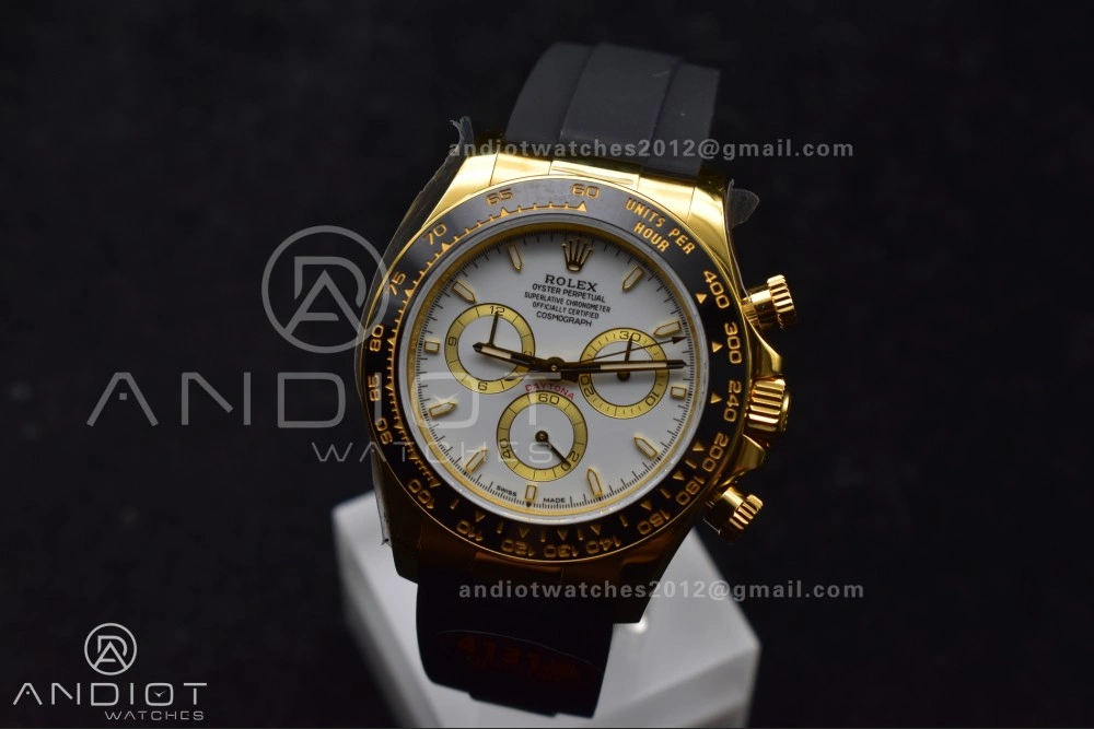 Daytona 126518 QF 1:1 Best Edition White Dial on Oysterflex Strap SH4131 V6 (Weighted)