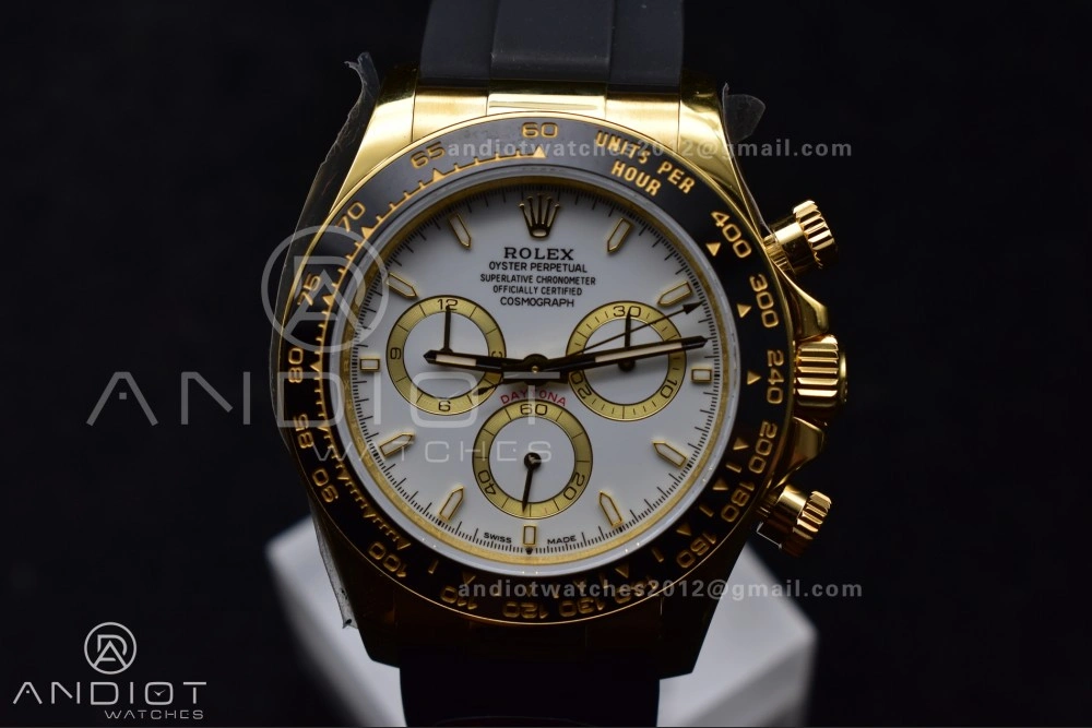 Daytona 126518 QF 1:1 Best Edition White Dial on Oysterflex Strap SH4131 V6 (Weighted)