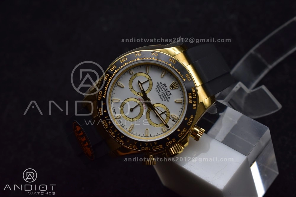 Daytona 126518 QF 1:1 Best Edition White Dial on Oysterflex Strap SH4131 V6 (Weighted)