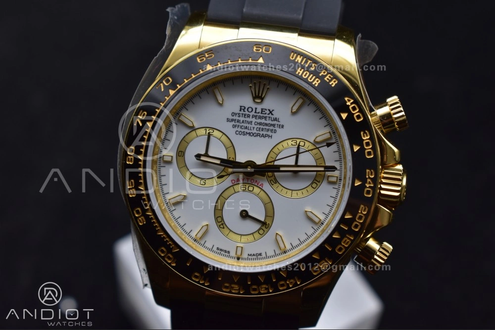 Daytona 126518 QF 1:1 Best Edition White Dial on Oysterflex Strap SH4131 V6 (Weighted)