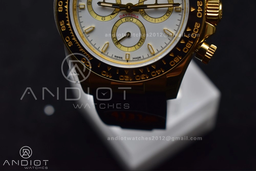 Daytona 126518 QF 1:1 Best Edition White Dial on Oysterflex Strap SH4131 V6 (Weighted)