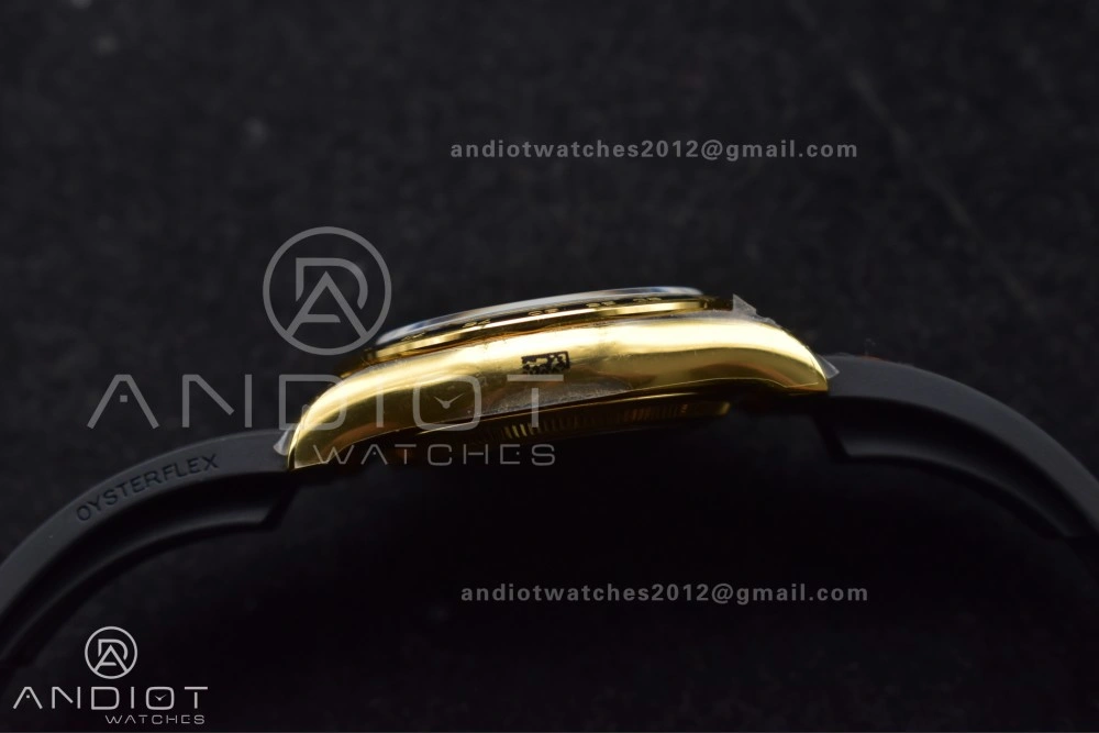 Daytona 126518 QF 1:1 Best Edition YG Black Dial on Oysterflex Strap SH4131 V6 (Weighted)