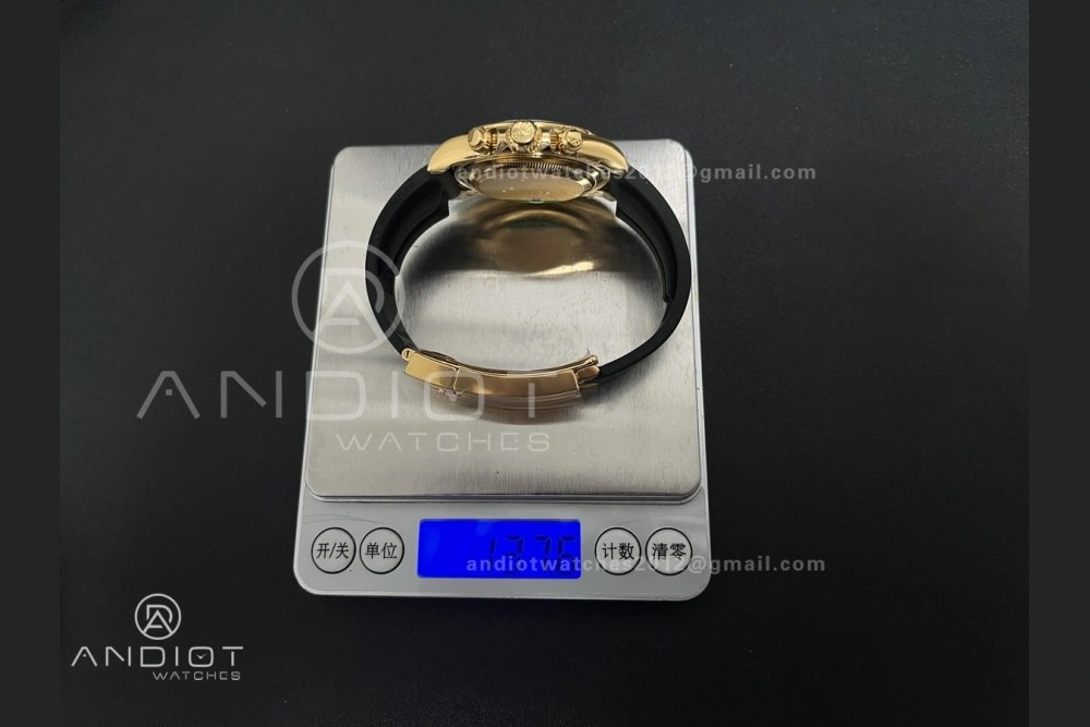 Daytona 126518 VSF 1:1 Best Edition Black YG Dial on Oysterflex Strap VS4131 V2 (Weighted)