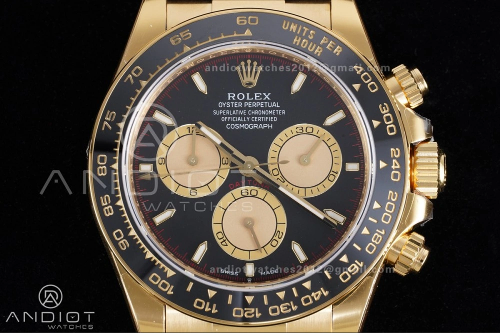 Daytona 126518 VSF 1:1 Best Edition Black YG Dial on Oysterflex Strap VS4131 V2 (Weighted)