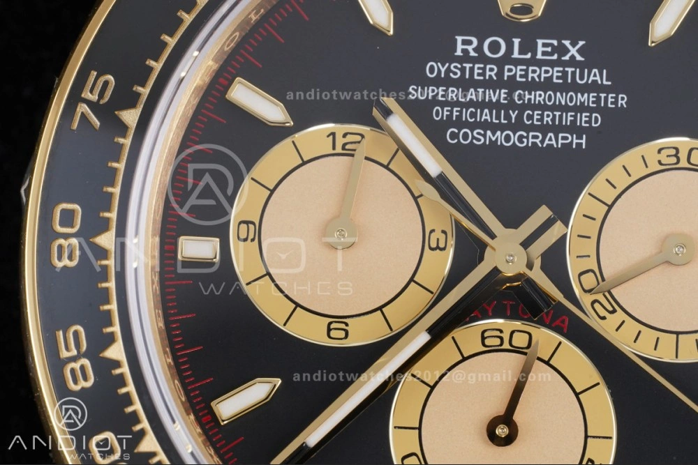 Daytona 126518 VSF 1:1 Best Edition Black YG Dial on Oysterflex Strap VS4131 V2 (Weighted)