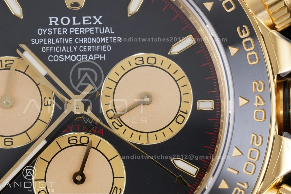 Daytona 126518 VSF 1:1 Best Edition Black YG Dial on Oysterflex Strap VS4131 V2 (Weighted)