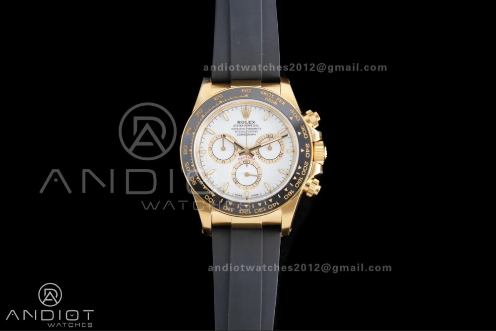 Daytona 126518 VSF 1:1 Best Edition White Dial on Oyster-flex Strap VS4131 V2 (Weighted)