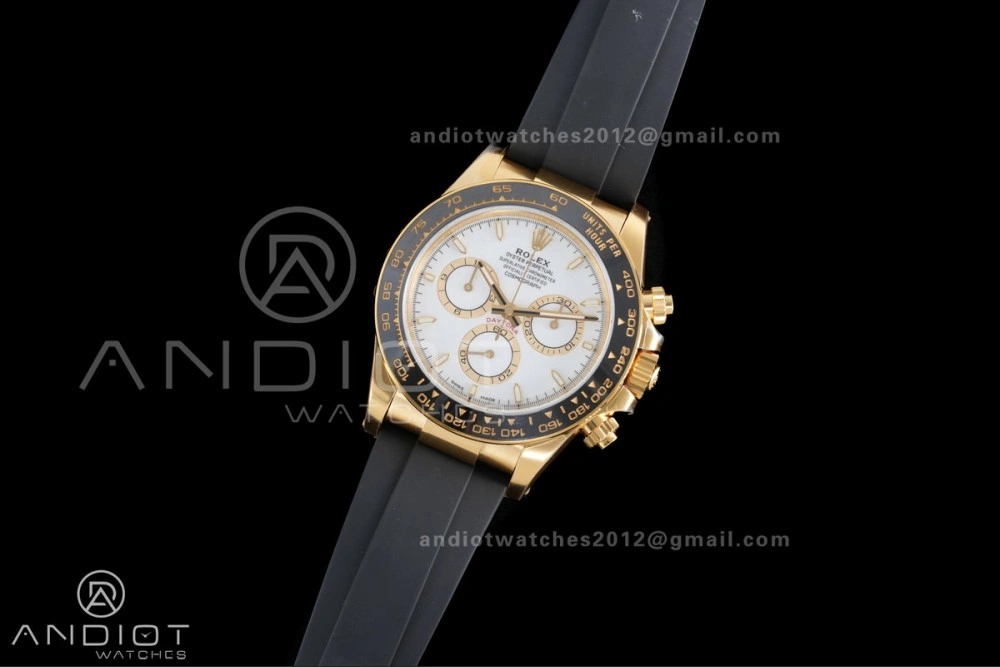 Daytona 126518 VSF 1:1 Best Edition White Dial on Oyster-flex Strap VS4131 V2 (Weighted)