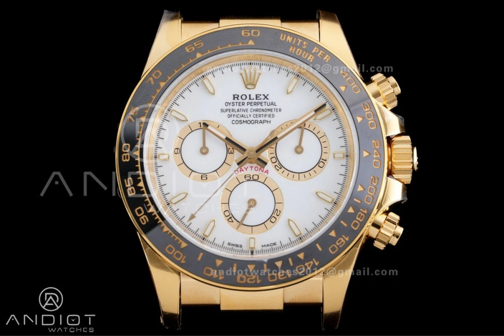 Daytona 126518 VSF 1:1 Best Edition White Dial on Oyster-flex Strap VS4131 V2 (Weighted)