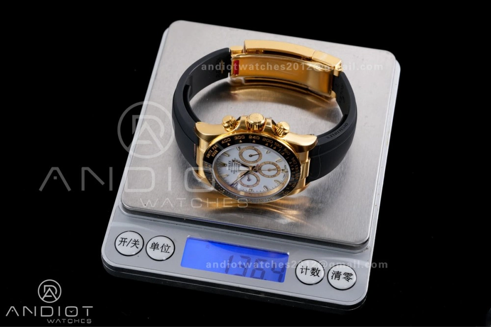 Daytona 126518 VSF 1:1 Best Edition White Dial on Oyster-flex Strap VS4131 V2 (Weighted)