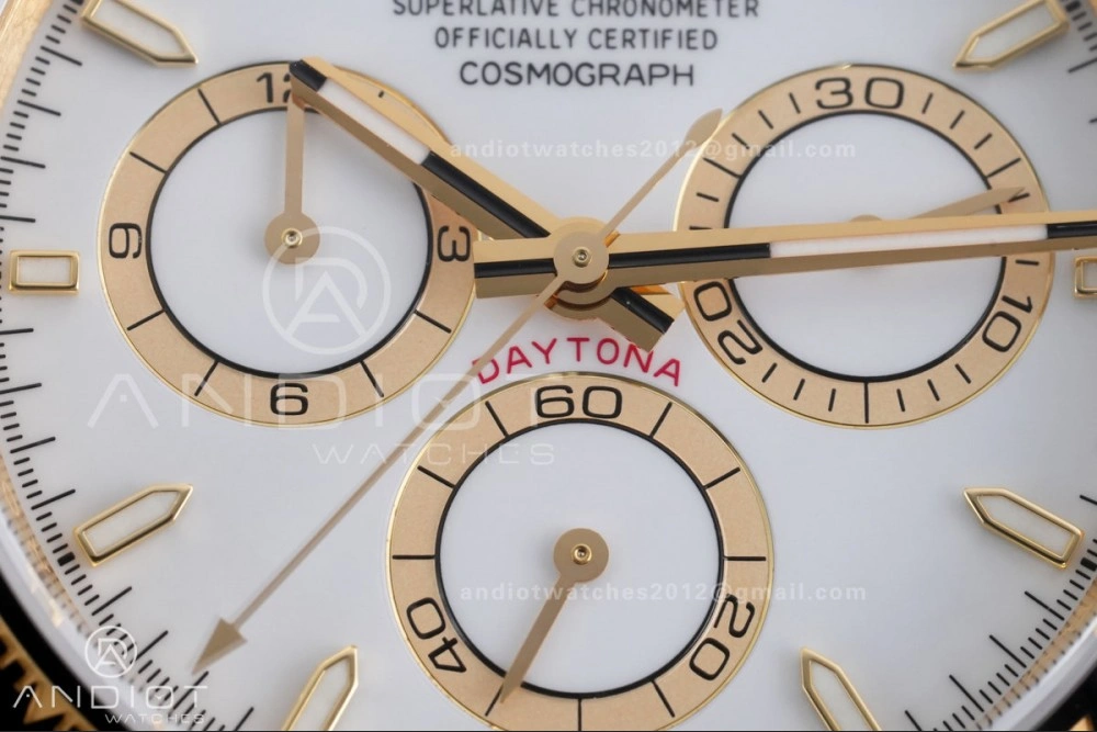 Daytona 126518 VSF 1:1 Best Edition White Dial on Oyster-flex Strap VS4131 V2 (Weighted)