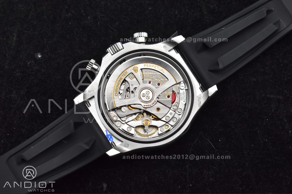 Daytona 126519 QF 1:1 Best Edition Black Silver Dial on Oysterflex Strap SH4131 V6 (Weighted)