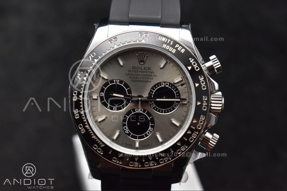 Daytona 126519 QF 1:1 Best Edition Gray Black Dial on Oysterflex Strap SH4131 V6 (Weighted)