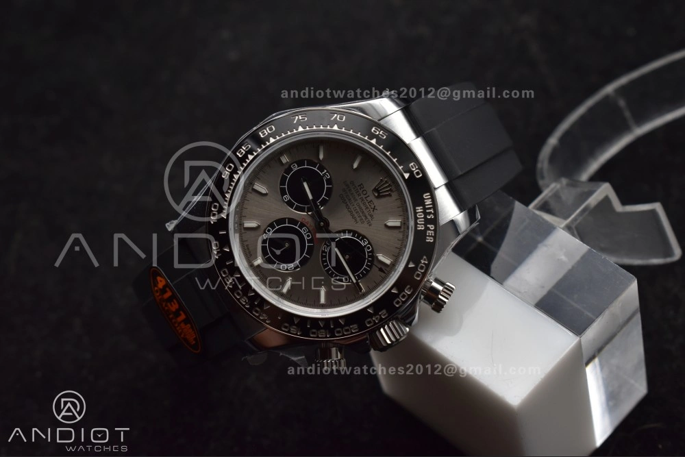 Daytona 126519 QF 1:1 Best Edition Gray Black Dial on Oysterflex Strap SH4131 V6 (Weighted)