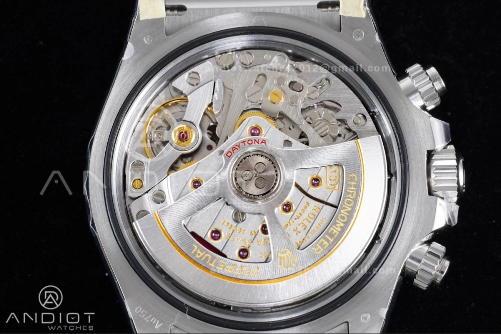 Daytona 126519 VSF 1:1 Best Edition Black Silver Diamonds Dial on Oysterflex Strap VS4131 V2 (Weighted)