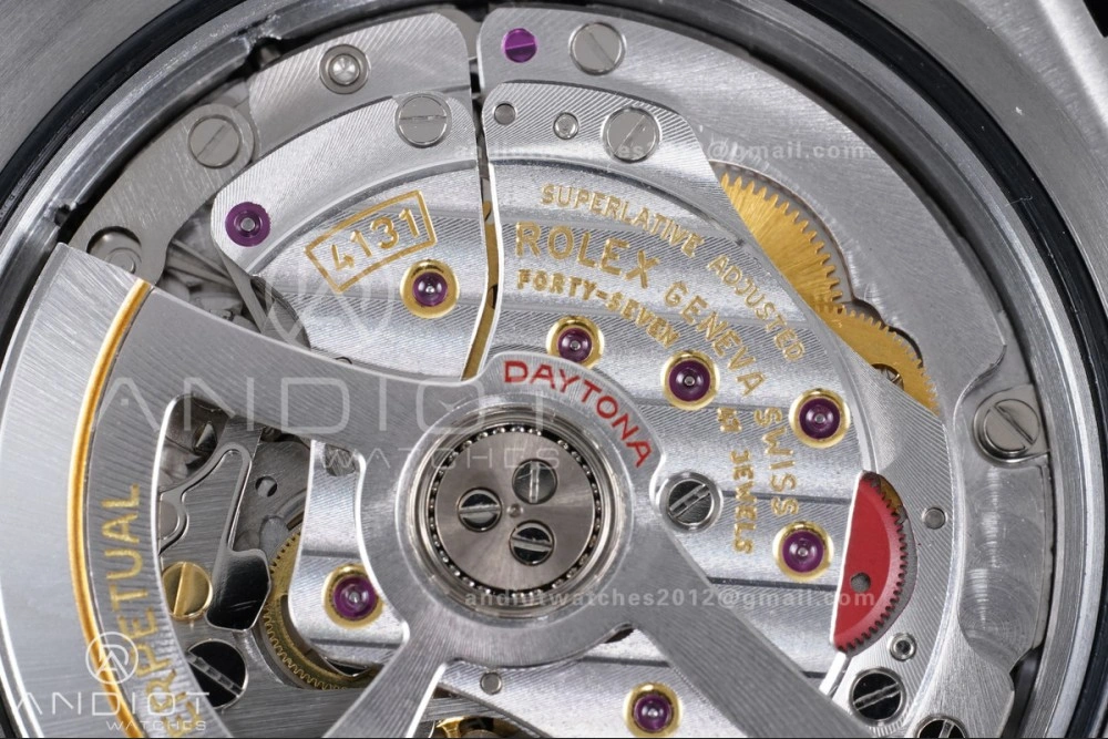 Daytona 126519 VSF 1:1 Best Edition Black Silver Stick Dial on Oysterflex Strap VS4131 V2 (Weighted)