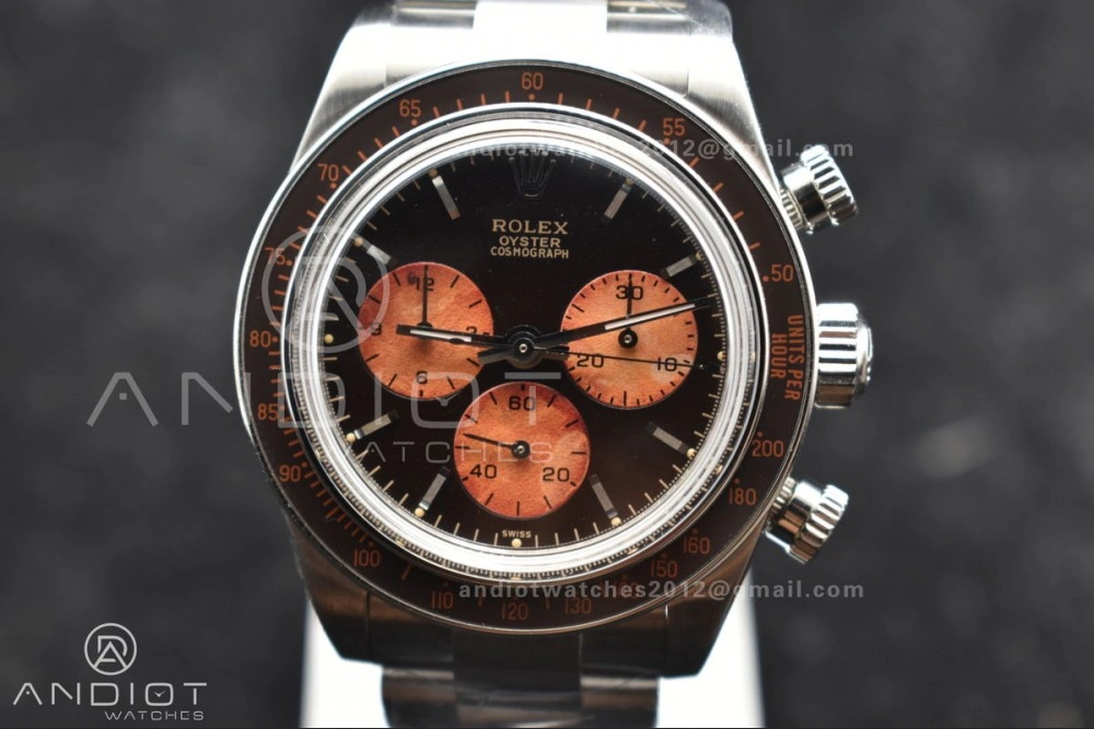 Daytona SS ADGF Best Edition Black Orange Dial on SS Bracelet A7750