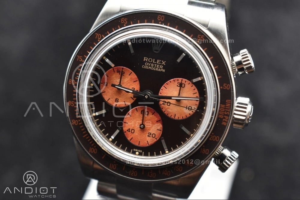 Daytona SS ADGF Best Edition Black Orange Dial on SS Bracelet A7750