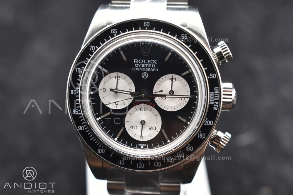 Daytona SS ADGF Best Edition Black White Dial on SS Bracelet A7750