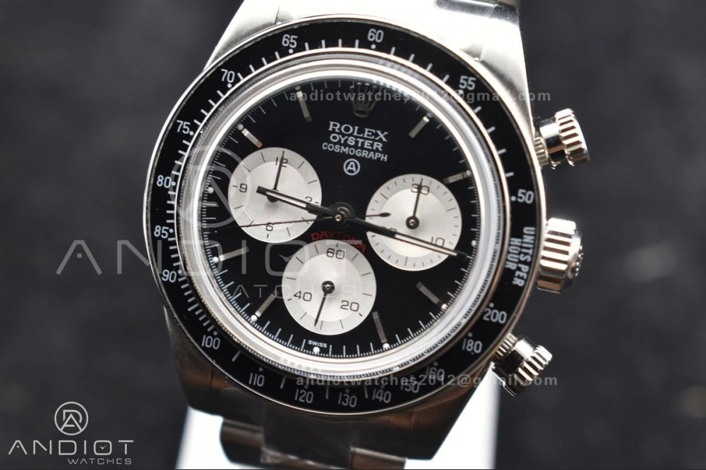 Daytona SS ADGF Best Edition Black White Dial on SS Bracelet A7750