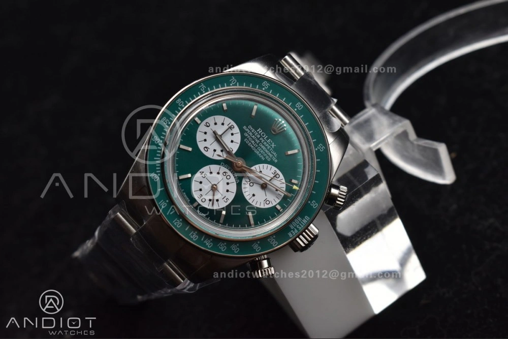 Daytona SS ADGF Best Edition Green White Dial on SS Bracelet A7750