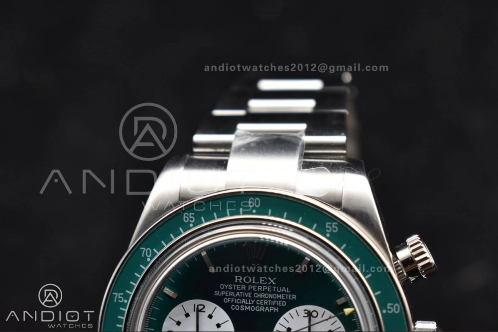 Daytona SS ADGF Best Edition Green White Dial on SS Bracelet A7750