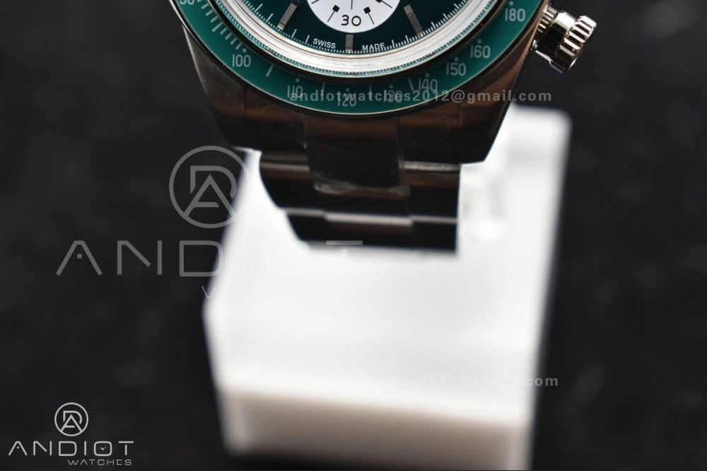 Daytona SS ADGF Best Edition Green White Dial on SS Bracelet A7750