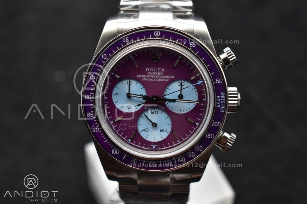 Daytona Scona SS ADGF Best Edition Purple Dial on SS Bracelet SA4130