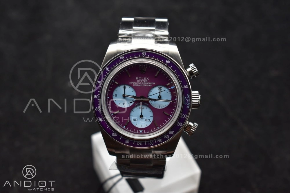 Daytona Scona SS ADGF Best Edition Purple Dial on SS Bracelet SA4130