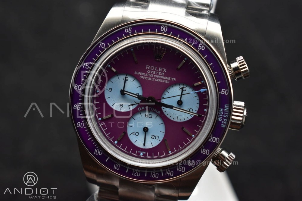 Daytona Scona SS ADGF Best Edition Purple Dial on SS Bracelet SA4130