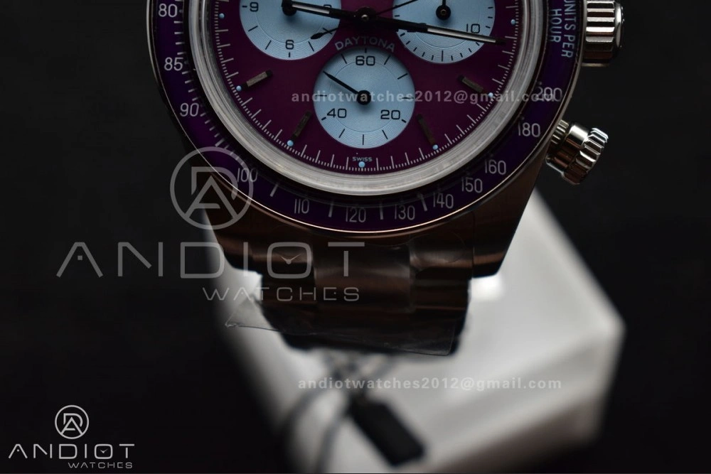 Daytona Scona SS ADGF Best Edition Purple Dial on SS Bracelet SA4130