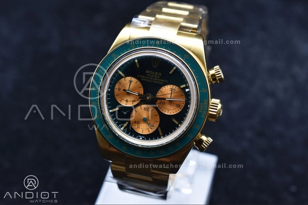 Daytona YG ADGF Best Edition Green YG Dial on YG Bracelet A7750