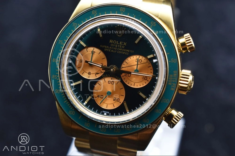 Daytona YG ADGF Best Edition Green YG Dial on YG Bracelet A7750