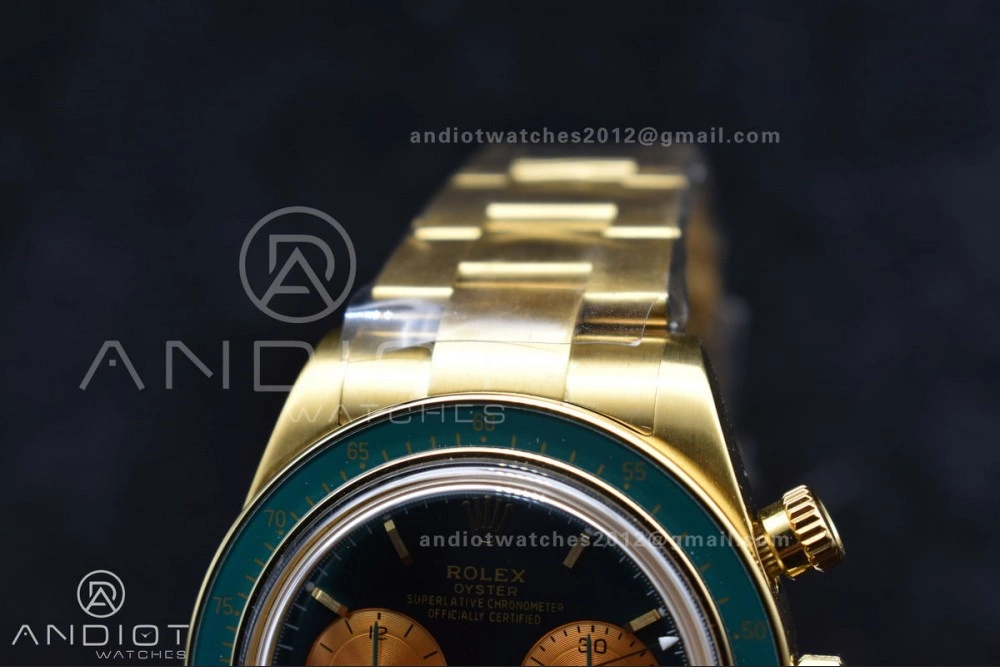 Daytona YG ADGF Best Edition Green YG Dial on YG Bracelet A7750