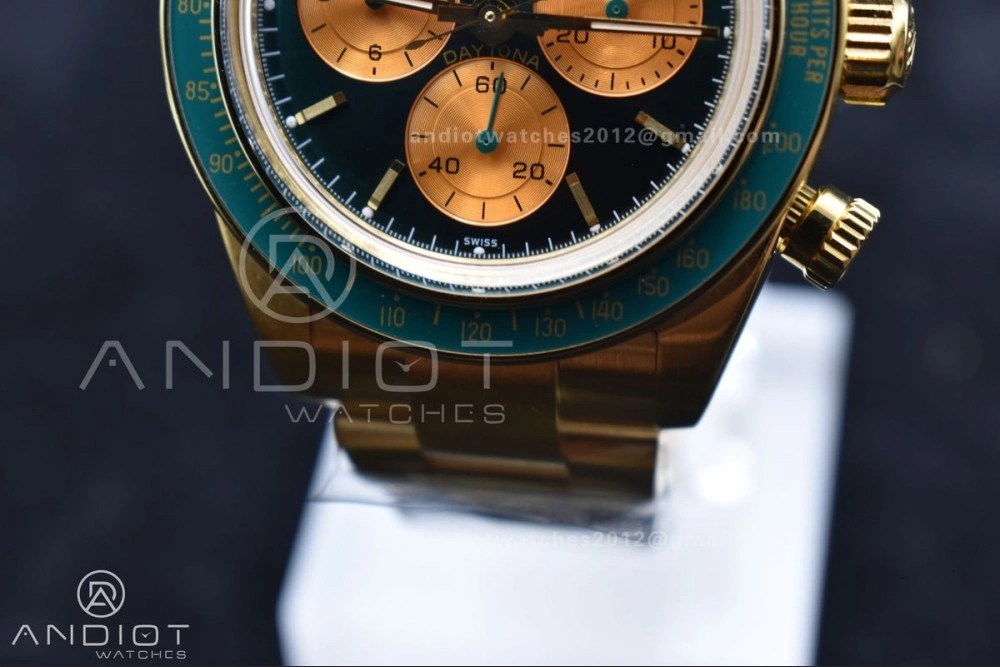 Daytona YG ADGF Best Edition Green YG Dial on YG Bracelet A7750