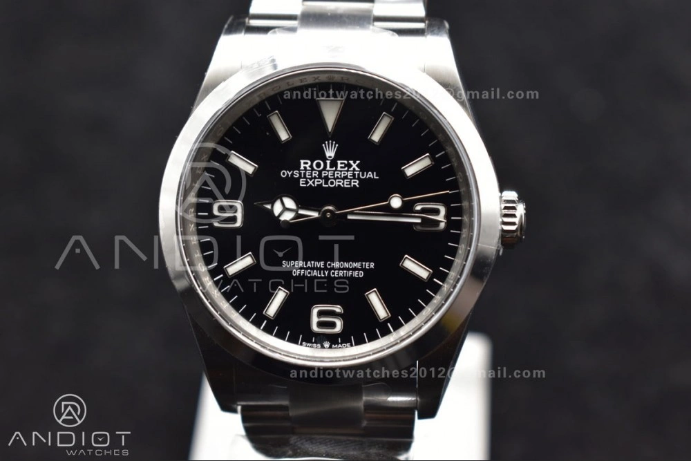 Explorer 124270 36mm 904L Steel Clean 1:1 Best Edition Black Dial on SS Bracelet VR3230
