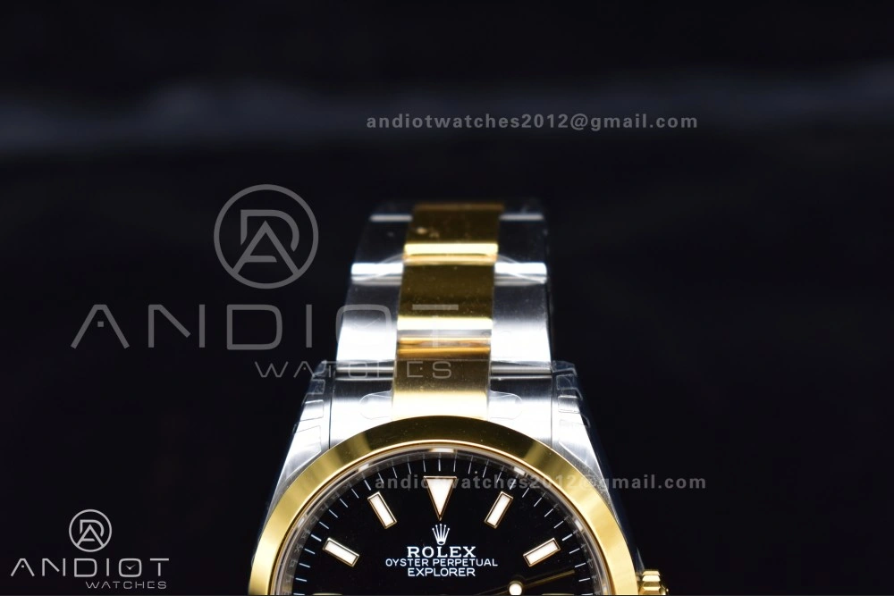Explorer 124273 36mm 904L Steel VSF 1:1 Best Edition Black Dial on SS YG Bracelet DD3230
