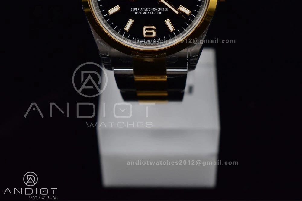 Explorer 124273 36mm 904L Steel VSF 1:1 Best Edition Black Dial on SS YG Bracelet DD3230