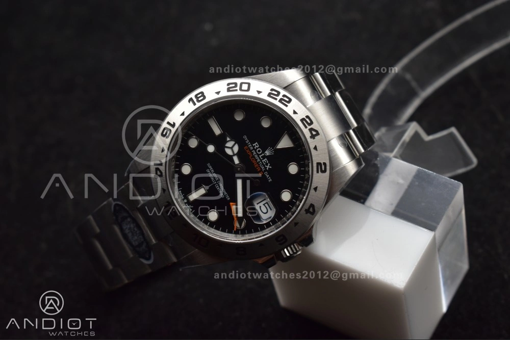Explorer II 42mm 226570 904L SS Clean 1:1 Best Edition Black Dial on Bracelet DD3285